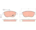 TRW Sada brzdovch destiek COTEC ‐ TRW GDB1483