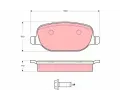Sada brzdovch destiek TRW ‐ TRW GDB1490