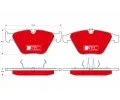 TRW Sada brzdovch destiek DTEC COTEC ‐ TRW GDB1498DTE