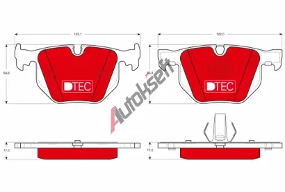 TRW Sada brzdov�ch desti�ek DTEC COTEC TRW GDB1499DTE, GDB1499DTE
