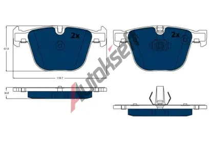 TRW Sada brzdov�ch desti�ek TRW GDB1502BTE, GDB1502BTE