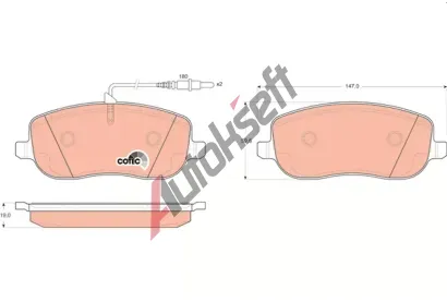 TRW Sada brzdovch destiek COTEC TRW GDB1503, GDB1503