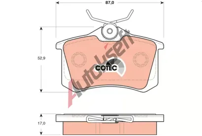 TRW Sada brzdovch destiek COTEC TRW GDB1504, GDB1504