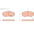 TRW Sada brzdovch destiek COTEC ‐ TRW GDB1517