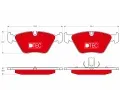 TRW Sada brzdovch destiek DTEC COTEC ‐ TRW GDB1531DTE