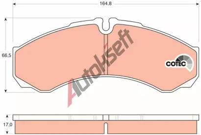 TRW Sada brzdov�ch desti�ek COTEC TRW GDB1534, GDB1534