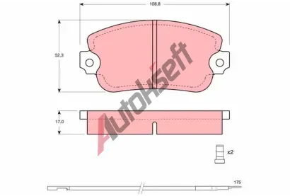 TRW Sada brzdových destiček TRW GDB154, GDB154 TRW Sada brzdových destiček TRW GDB154, GDB154