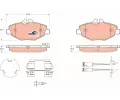 TRW Sada brzdovch destiek COTEC ‐ TRW GDB1542