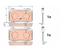 TRW Sada brzdovch destiek COTEC ‐ TRW GDB1543