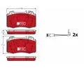 TRW Sada brzdovch destiek DTEC COTEC ‐ TRW GDB1543DTE
