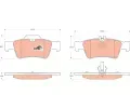 TRW Sada brzdovch destiek COTEC ‐ TRW GDB1546