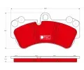 TRW Sada brzdovch destiek DTEC COTEC ‐ TRW GDB1547DTE