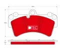 TRW Sada brzdovch destiek DTEC COTEC ‐ TRW GDB1548DTE