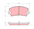 Sada brzdovch destiek TRW ‐ TRW GDB155