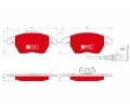 TRW Sada brzdovch destiek DTEC COTEC ‐ TRW GDB1550DTE
