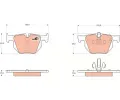 TRW Sada brzdovch destiek COTEC ‐ TRW GDB1560