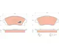 TRW Sada brzdovch destiek COTEC ‐ TRW GDB1570