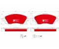 TRW Sada brzdovch destiek DTEC COTEC ‐ TRW GDB1570DTE