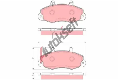 TRW Sada brzdových destiček - kotoučová brzda TRW GDB1572, GDB1572 TRW Sada brzdových destiček - kotoučová brzda TRW GDB1572, GDB1572