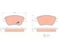 TRW Sada brzdovch destiek COTEC ‐ TRW GDB1579