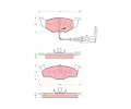 TRW Sada brzdovch destiek COTEC ‐ TRW GDB1586