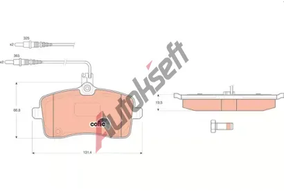 TRW Sada brzdovch destiek COTEC TRW GDB1594, GDB1594