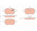 TRW Sada brzdovch destiek COTEC ‐ TRW GDB1613