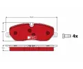 TRW Sada brzdovch destiek DTEC COTEC ‐ TRW GDB1631DTE