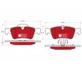 TRW Sada brzdovch destiek DTEC COTEC ‐ TRW GDB1643DTE