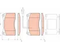 Sada brzdovch destiek TRW ‐ TRW GDB1645