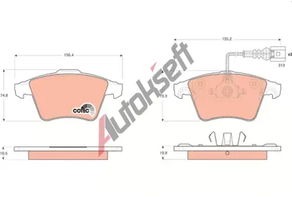 TRW Sada brzdov�ch desti�ek COTEC TRW GDB1651, GDB1651