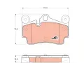TRW Sada brzdovch destiek COTEC ‐ TRW GDB1653