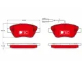 TRW Sada brzdovch destiek DTEC COTEC ‐ TRW GDB1654DTE