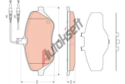 TRW Sada brzdových destiček - kotoučová brzda TRW GDB1663, GDB1663 TRW Sada brzdových destiček - kotoučová brzda TRW GDB1663, GDB1663