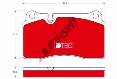TRW Sada brzdovch destiek DTEC COTEC TRW GDB1670DTE, GDB1670DTE