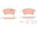 Sada brzdovch destiek TRW ‐ TRW GDB1673