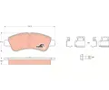 TRW Sada brzdovch destiek COTEC ‐ TRW GDB1677