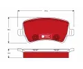 TRW Sada brzdovch destiek DTEC COTEC ‐ TRW GDB1685DTE