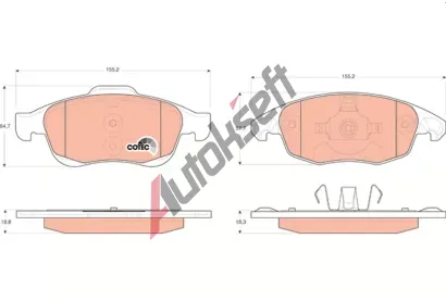 TRW Sada brzdovch destiek COTEC TRW GDB1690, GDB1690