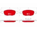 TRW Sada brzdovch destiek DTEC COTEC ‐ TRW GDB1690DTE