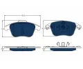 TRW Sada brzdovch destiek ELECTRIC BLUE ‐ TRW GDB1691BTE