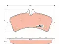 Sada brzdovch destiek TRW ‐ TRW GDB1699