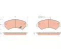 TRW Sada brzdovch destiek COTEC ‐ TRW GDB1703