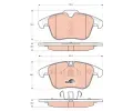 TRW Sada brzdovch destiek COTEC ‐ TRW GDB1705