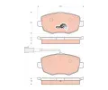 TRW Sada brzdovch destiek COTEC ‐ TRW GDB1706