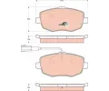 TRW Sada brzdovch destiek COTEC ‐ TRW GDB1707