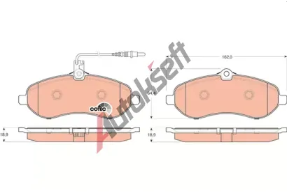 TRW Sada brzdovch destiek COTEC TRW GDB1718, GDB1718
