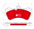 TRW Sada brzdovch destiek DTEC COTEC ‐ TRW GDB1720DTE