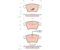 TRW Sada brzdovch destiek COTEC ‐ TRW GDB1721