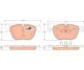 TRW Sada brzdovch destiek COTEC ‐ TRW GDB1726